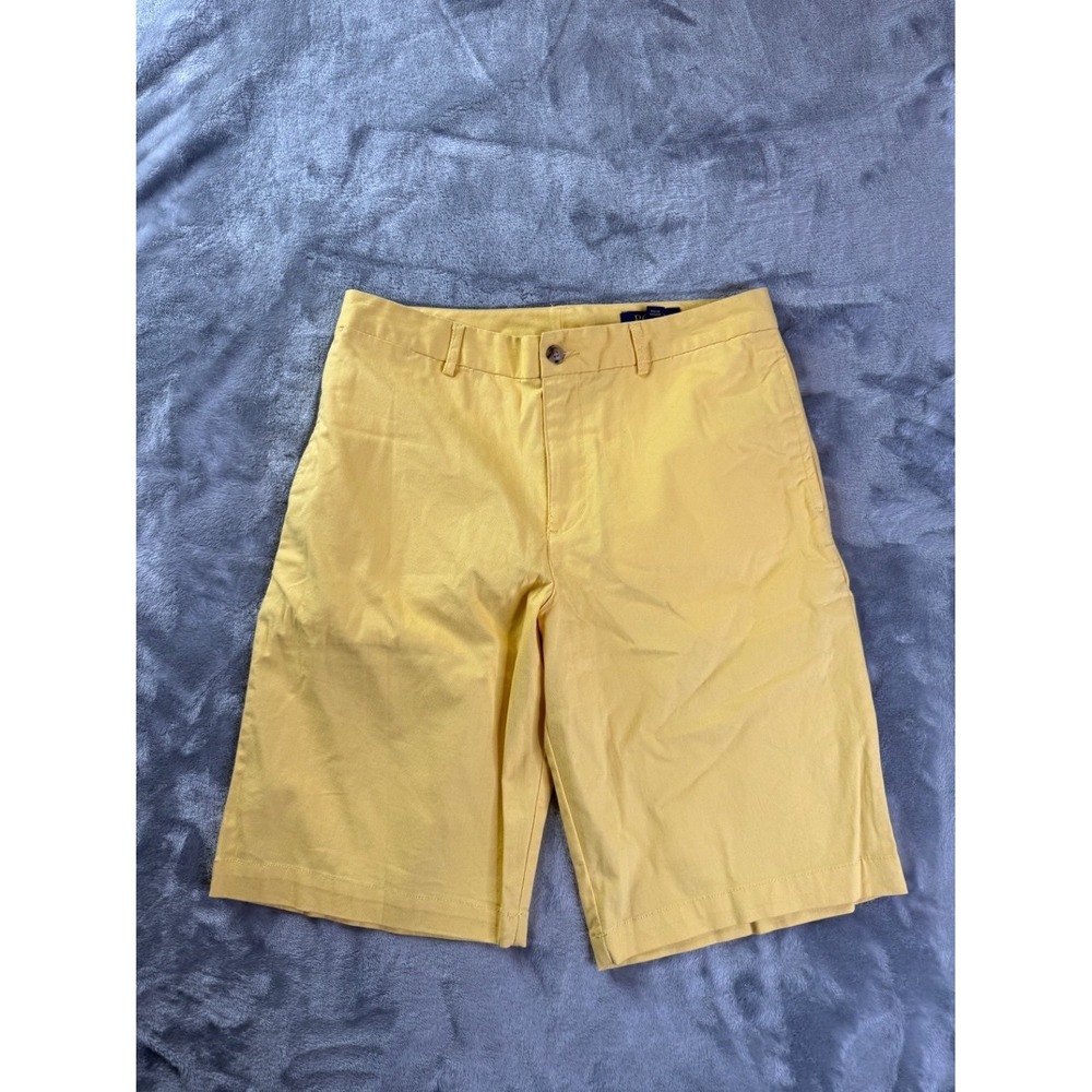 Polo Ralph Lauren Shorts Boys Size 20 Yellow Chino Embroidered